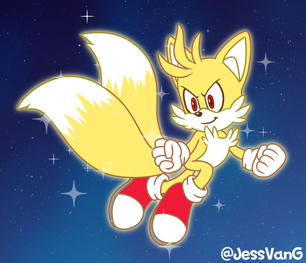 Super Tails  Hedgehog art, Sonic fan art, Sonic art