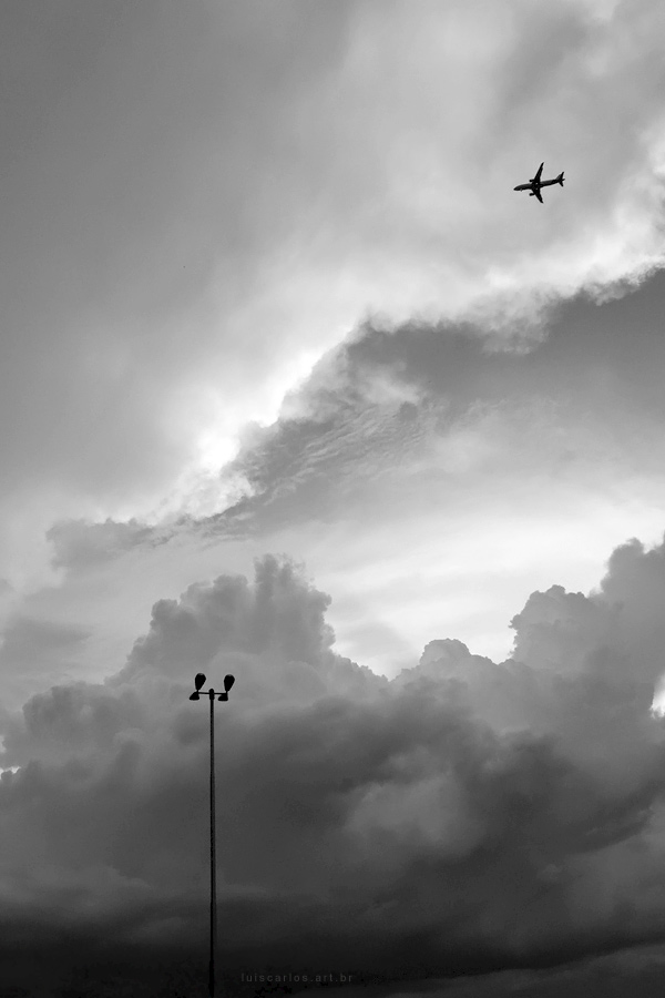 Light Pole and Aeroplane