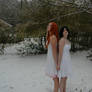 Rukia and Orihime in the Snow