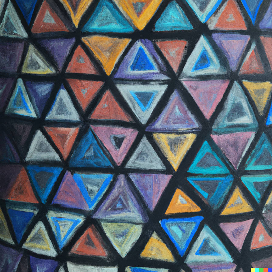 Triangles - AI generated based on original by Retrotopia on DeviantArt