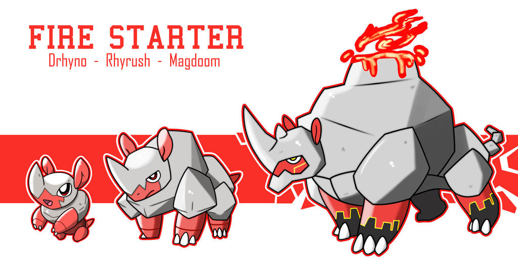 Fire Type Evolution Fire Starter Evolution Line by lukeacioli on DeviantArt