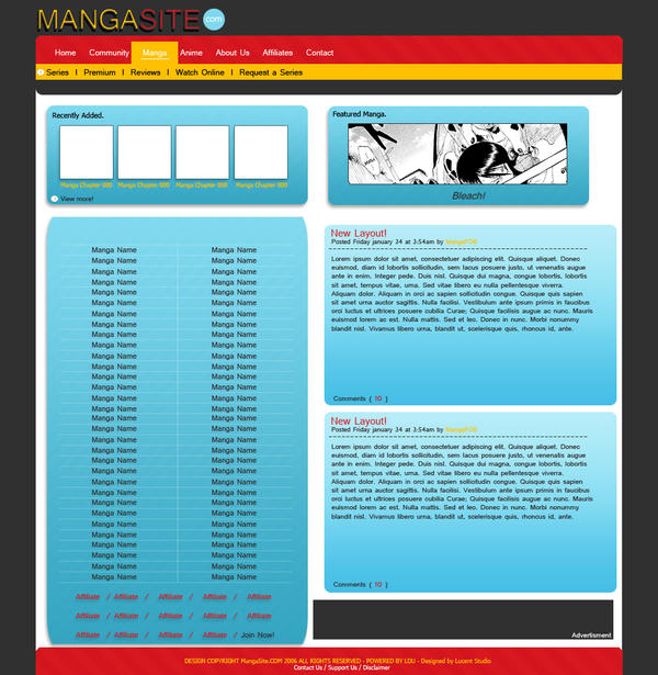 Anime Rant Layout Manga Layout by L-iquid-Fusio-n on DeviantArt