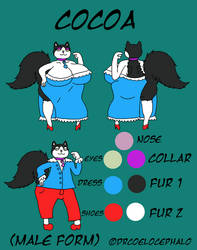Cocoa the Cat Character Reference Sheet