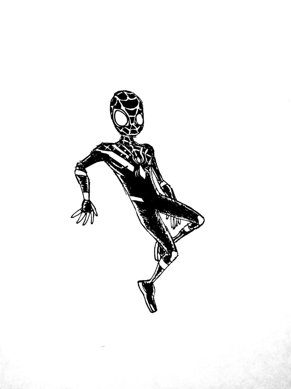 miles morales outline by cecylart on DeviantArt