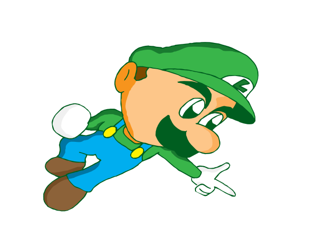 Fireball Posing Luigi