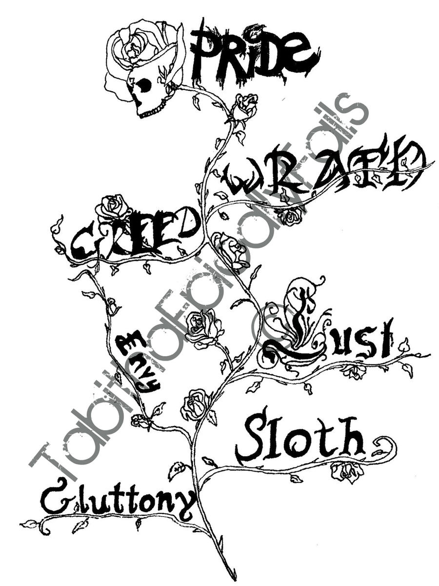 Seven Deadly Sins Tattoo By Tabithaepicallyfails On Deviantart Seven Deadly Sins Tattoo By Tabithaepicallyfails On Deviantart