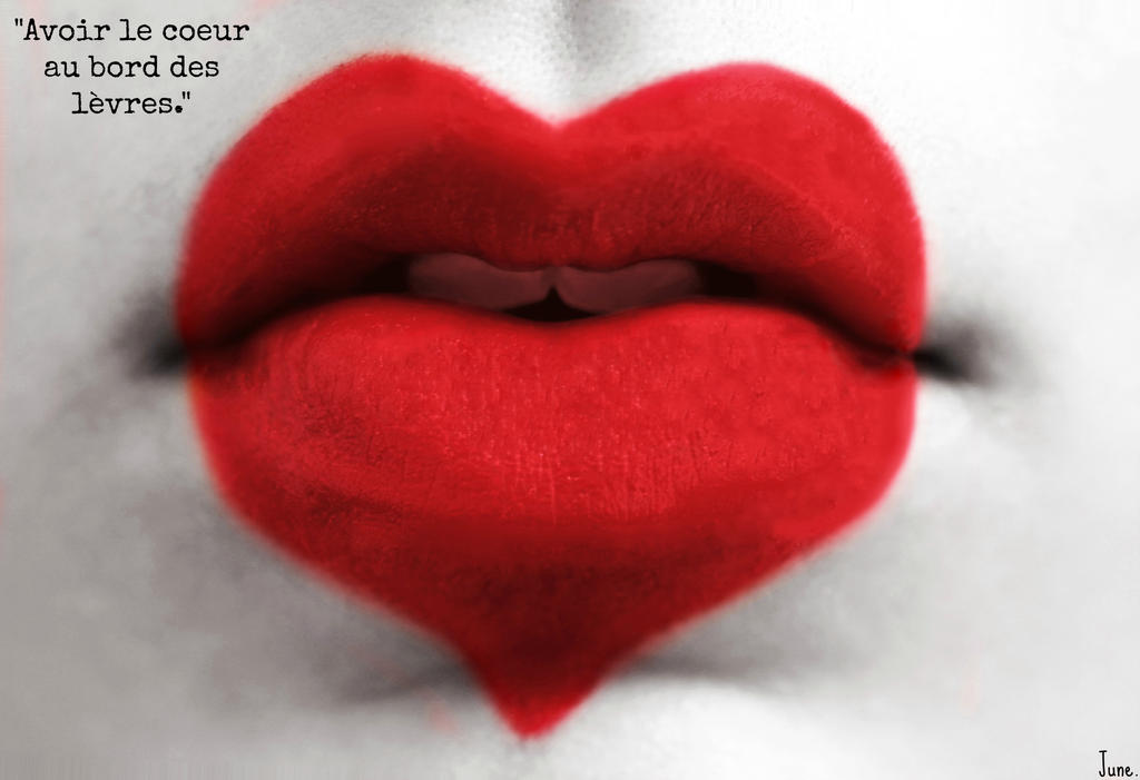 Le Coeur Au Bord Des Lèvres