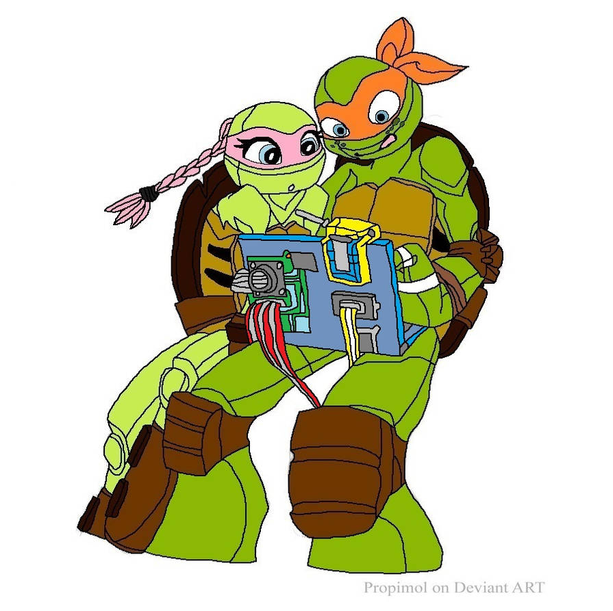 Amoly TMNT Michelangelo and Amoly - 2 by joellejey on DeviantArt