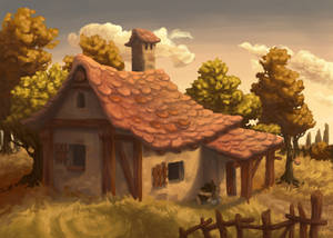 Small Cottage (Restrained Color Study)