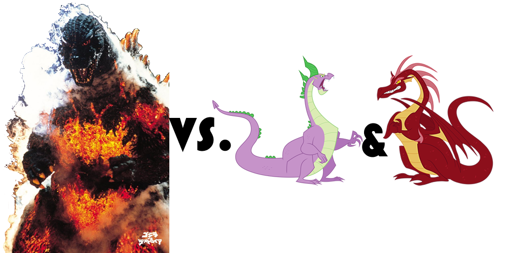 Spikezilla Burning Godzilla Vs Spikezilla And Red Dragon by burningGigan1972 on ...