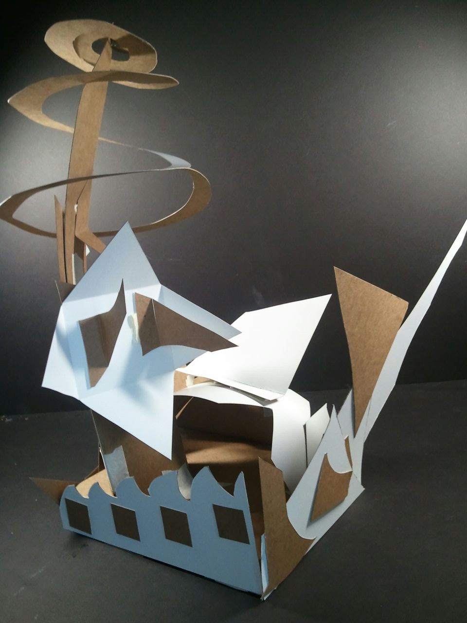 Poster Board Sculpture