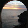 Stone Window Sunset View