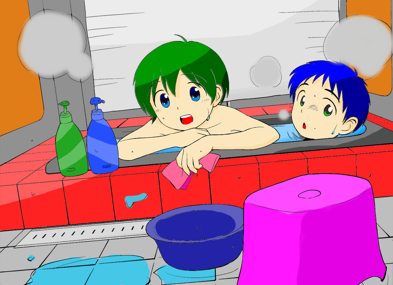 Shota Bath By EvilNegi On DeviantArt.