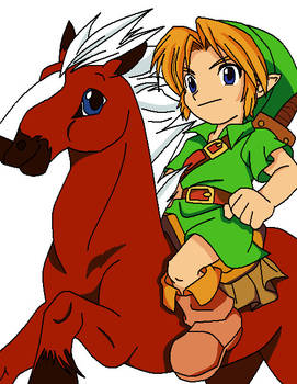 Epona y Link