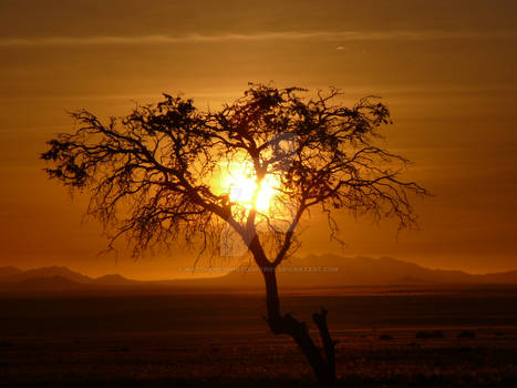 Sunset in Aus, Namibia, Africa