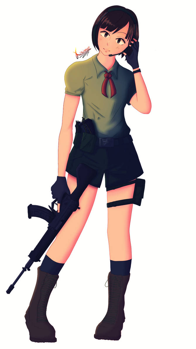 Girl With QBZ191 by TomozakiPrimeZ on DeviantArt