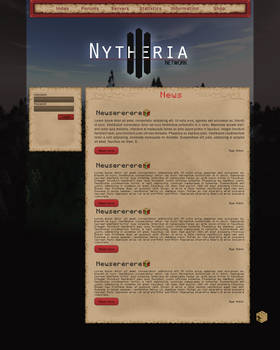 Nytheria: Website Design