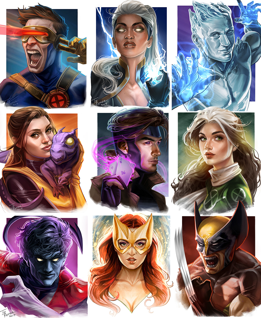X-Men Series Portraits by TyRomsa on DeviantArt