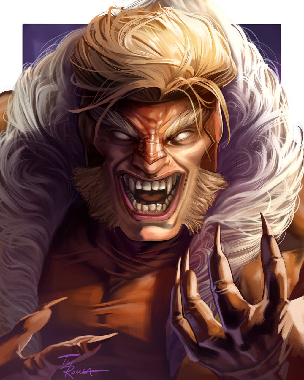 Sabertooth Toothrow Sabertooth Portrait by TyRomsa on DeviantArt