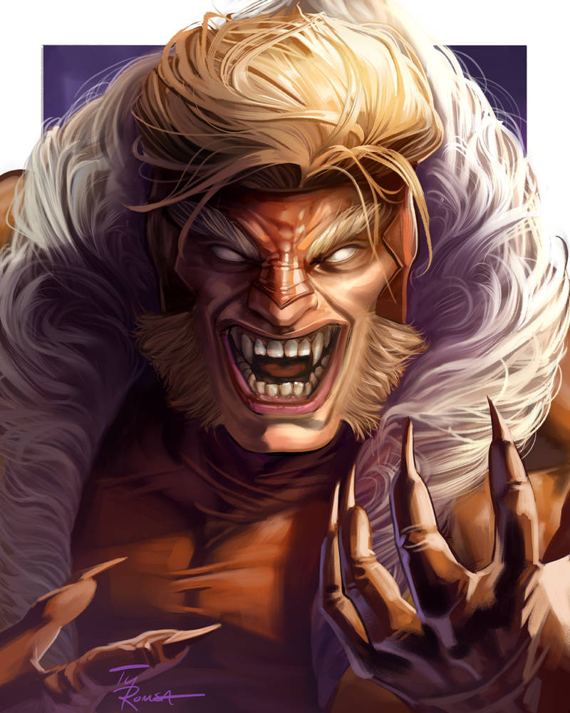 Sabertooth3 Deviantart Engine Sabertooth Portrait by TyRomsa on DeviantArt
