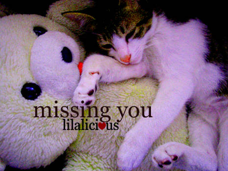 missing you too.