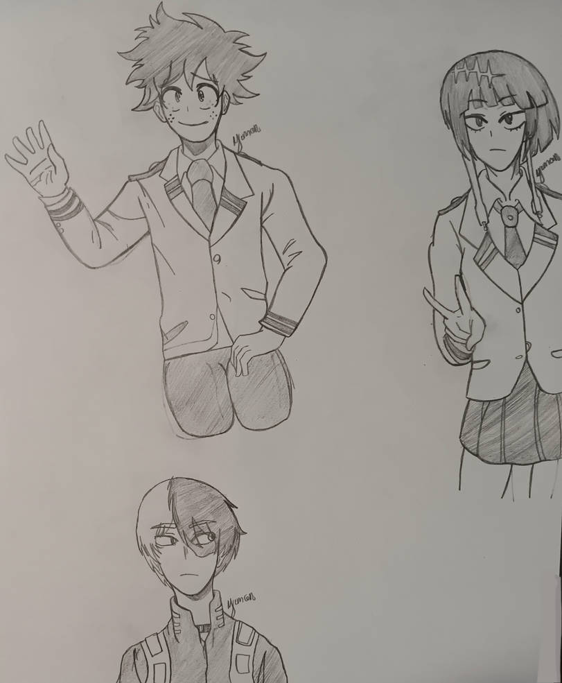 My hero academia drawings by Yemonlovesart on DeviantArt