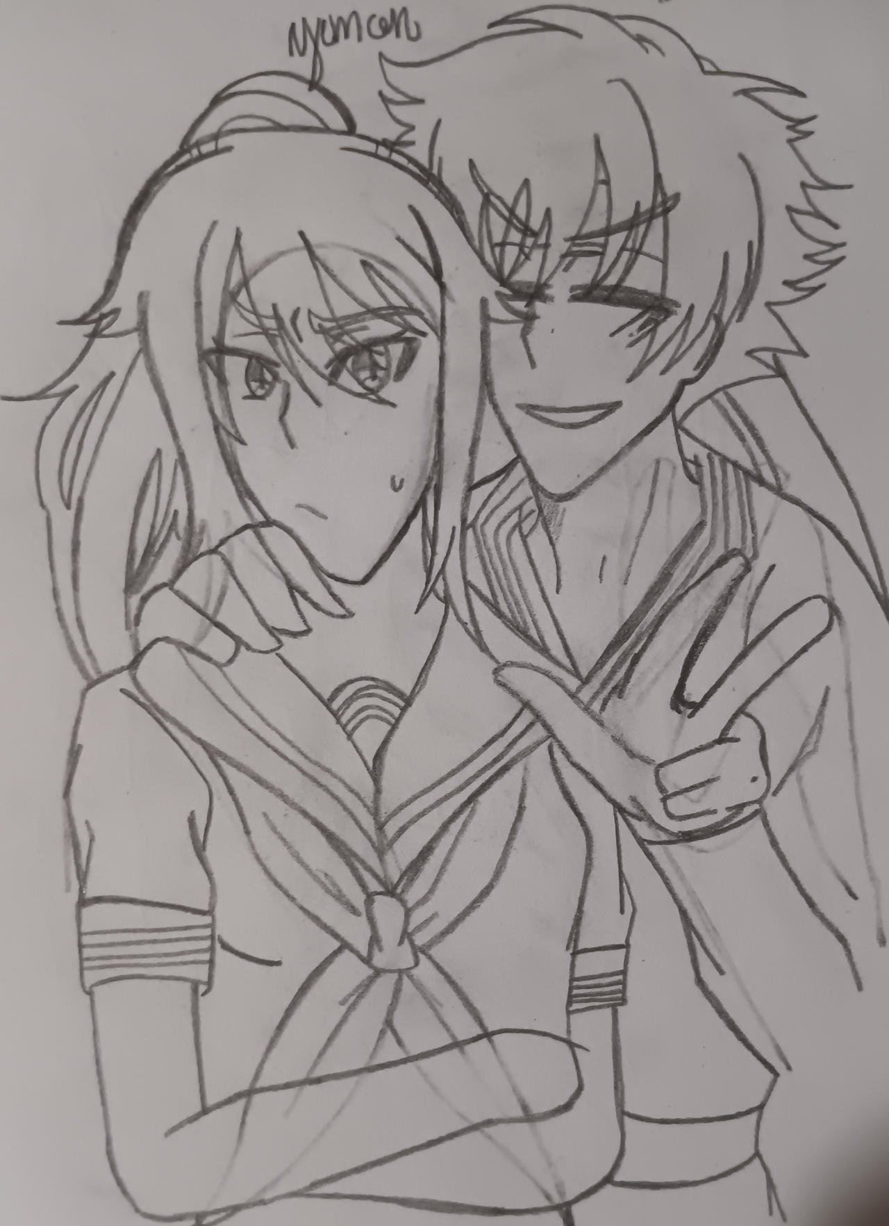 Ayano Aishi and Budo Masuta by Yemonlovesart on DeviantArt