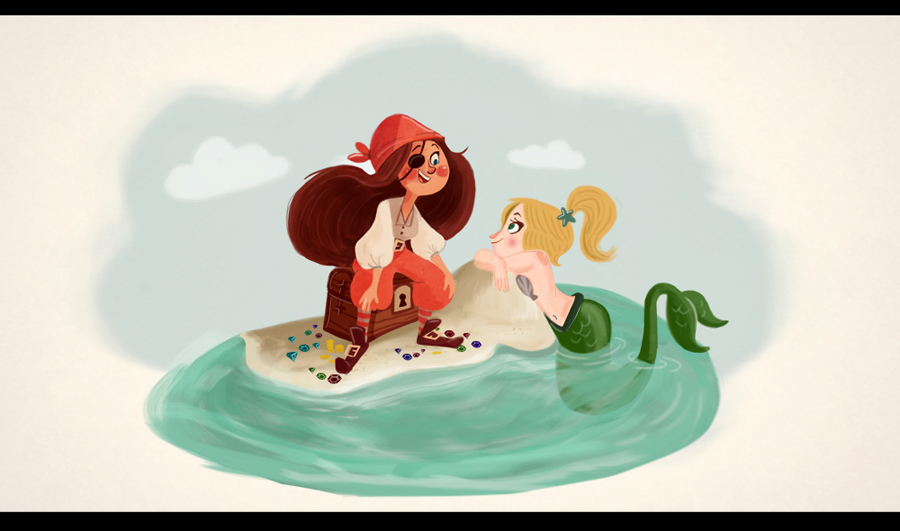 Pirate and a Mermaid