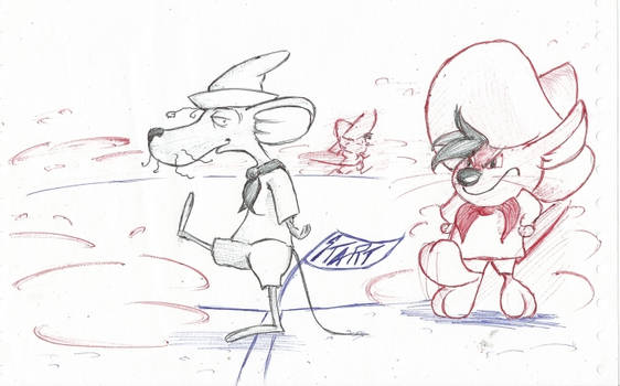 pretty good blog: Warm up Sketch : Speedy & Slowpoke Gonzales