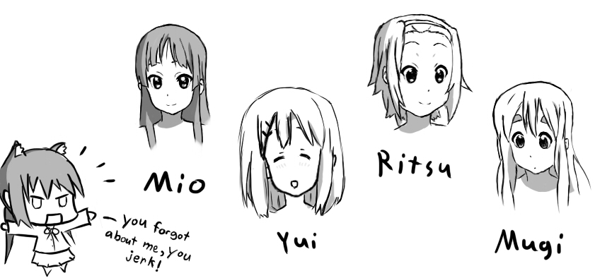 K-On Character Sketches by Infinite-Edge on DeviantArt