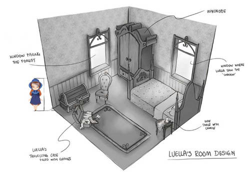 Strange Luella: Room Concept Design