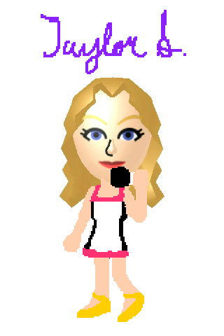 Taylor Swift mii on the 3DS by Sparks-Fly13 on DeviantArt