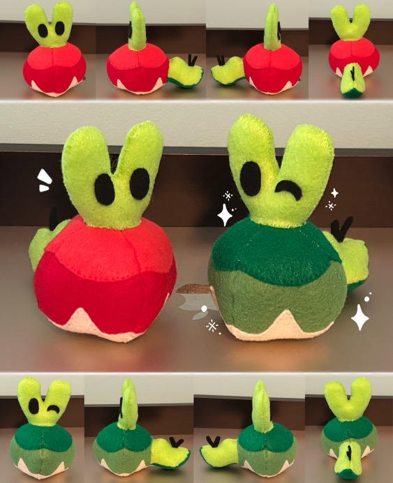 Applin plushies by TeeboKneebo on DeviantArt