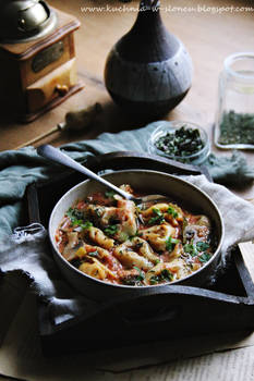 Cozy January tortellini soup