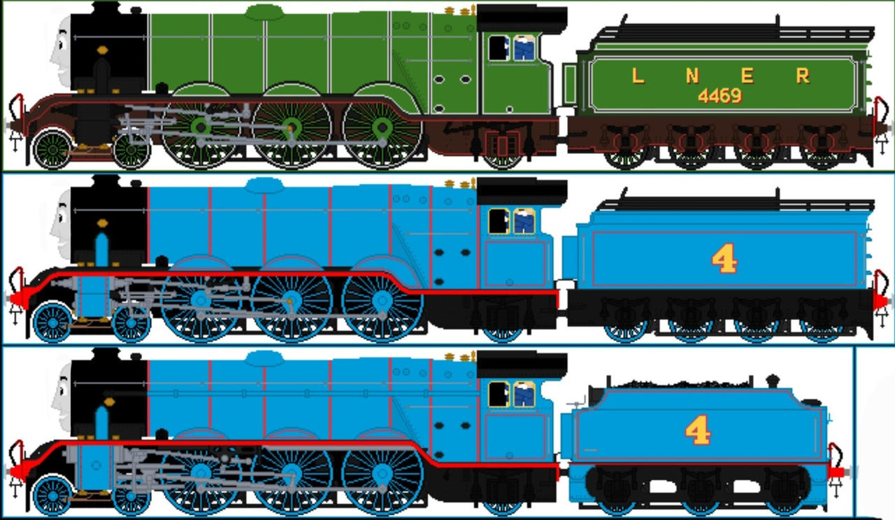 Gordon the Big Engine (my AU) by LMSBlack5Guy on DeviantArt