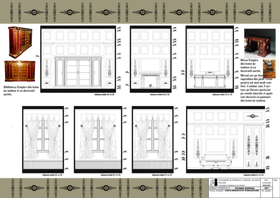 French Empire style office by Simonainteriordesign on DeviantArt