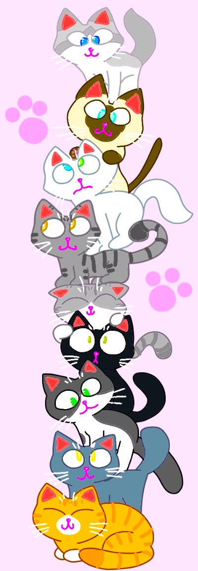 Cute cat stack by TDMH on DeviantArt