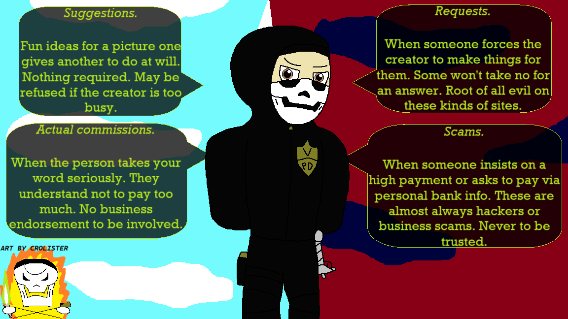 Good v. evil in the art community by Crolister on DeviantArt