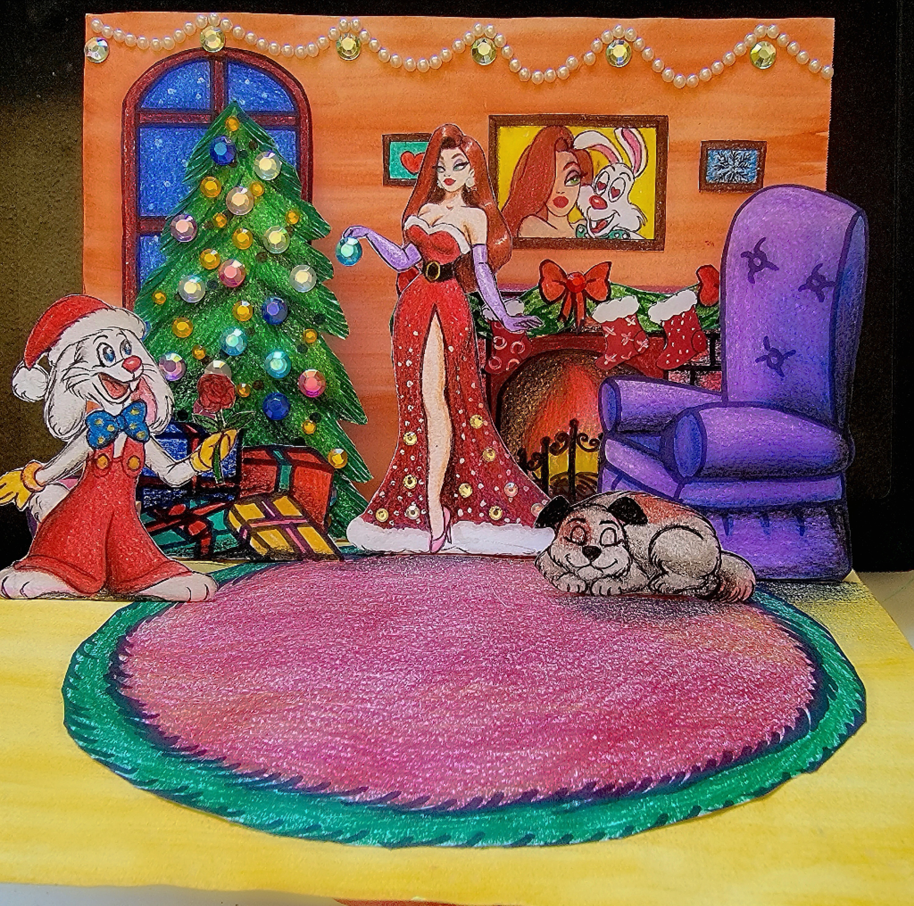 Jessica Rabbit Violin Deviantart Jessica Rabbit (Pop up card) by MarinaSparks on DeviantArt