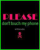 No Touchy Plz - KThnxBi -pink