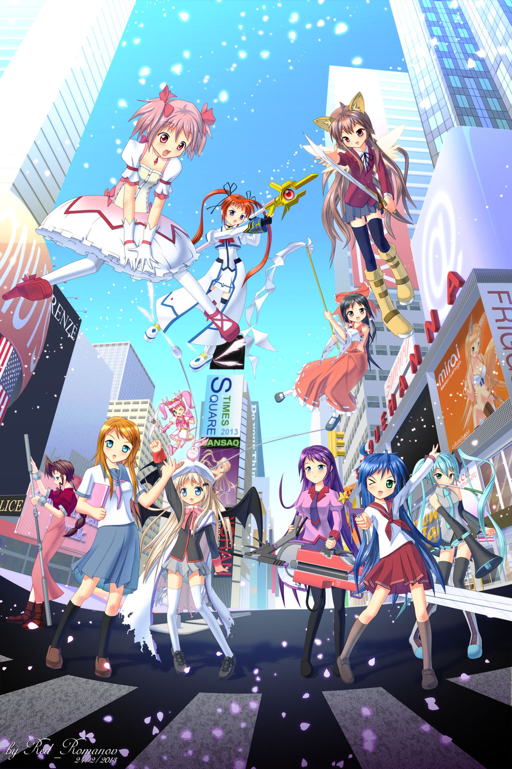 Anime Invasion - Times Square by Red-Romanov