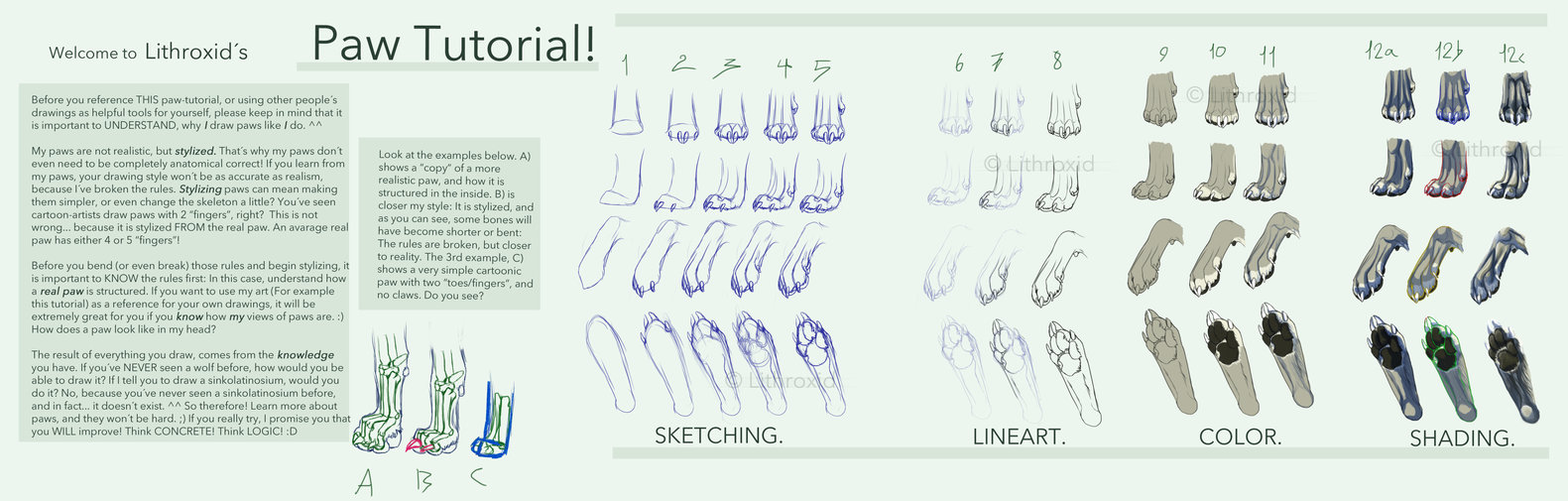 Canine Paw Tutorial