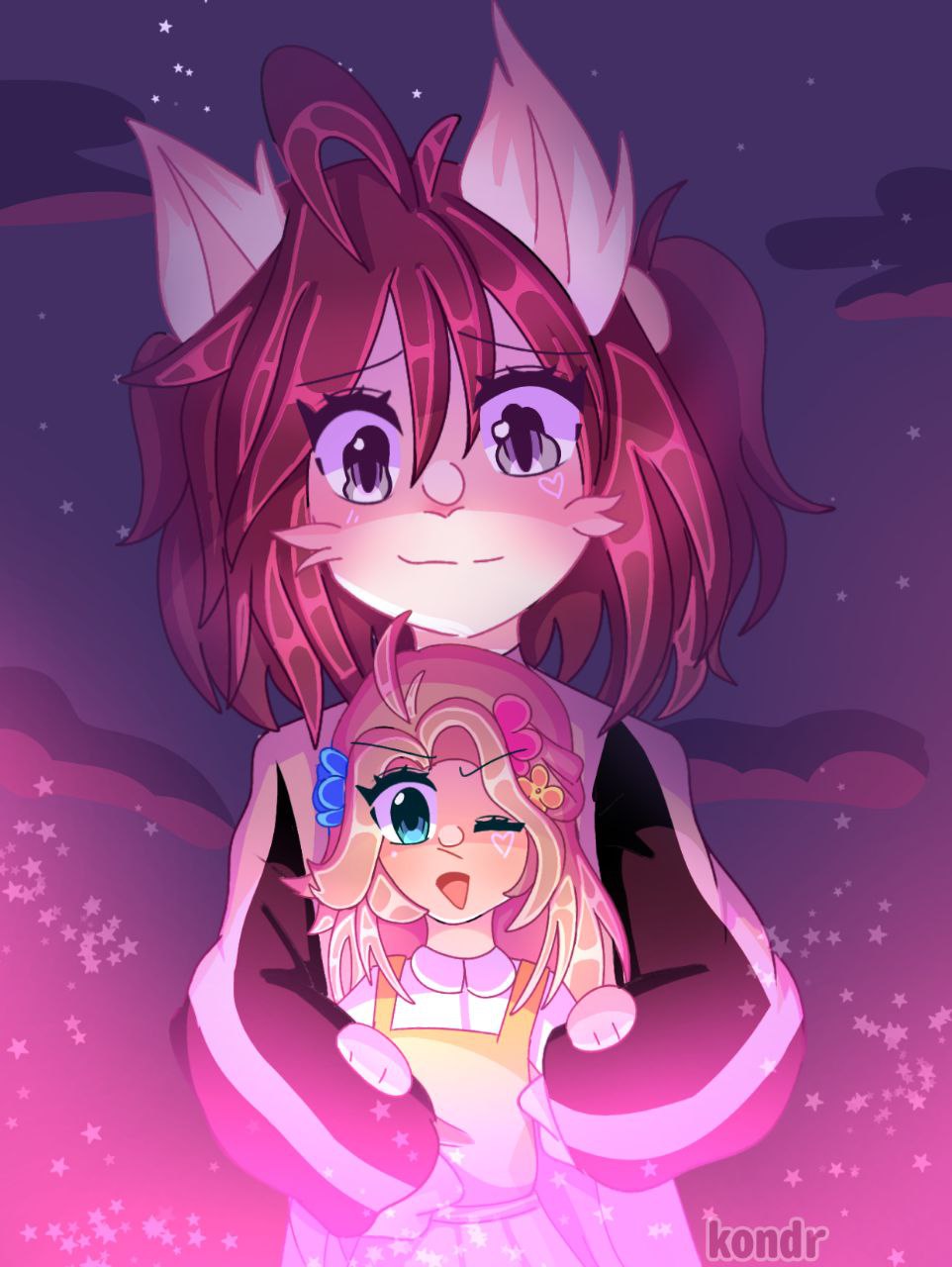 Girl and Monster by KairiKondr on DeviantArt