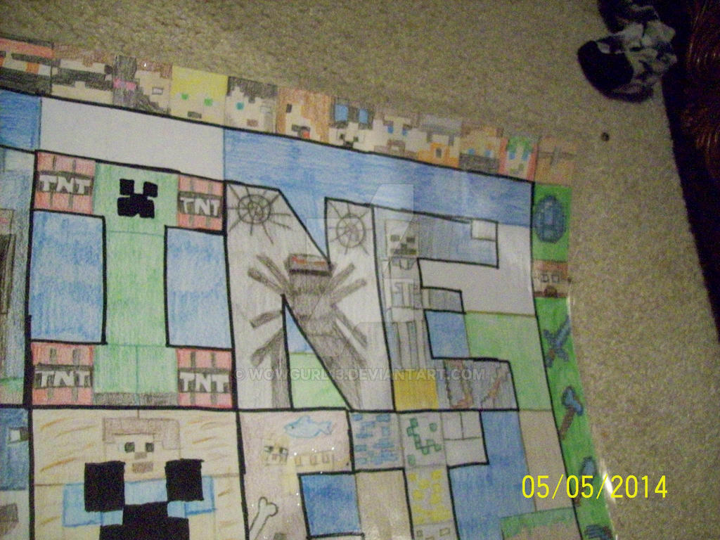 Minecraft Word Art Close Up 2 by wowgurl13 on DeviantArt