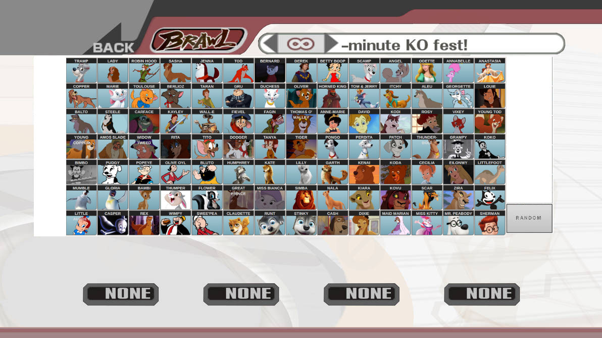 Smahs Brawl Roster My Super Smash Bros. Brawl Roster (Animash Style) by MTVFanatic2005 on ...