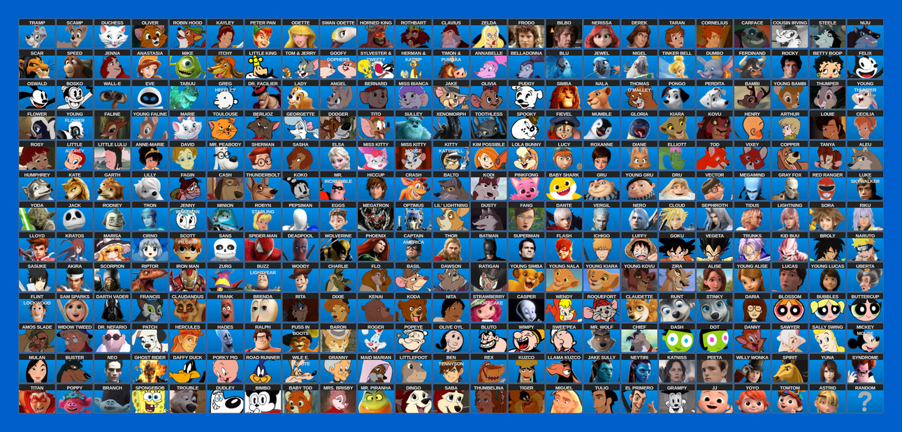 My SSB Infinite Roster (Animash Style) by MTVFanatic2005 on DeviantArt