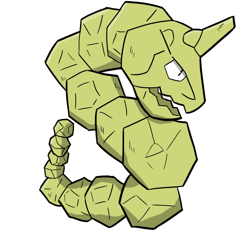 Rock type collab: Shiny Onix by osarumon on DeviantArt