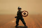 Cap. America toy soldier