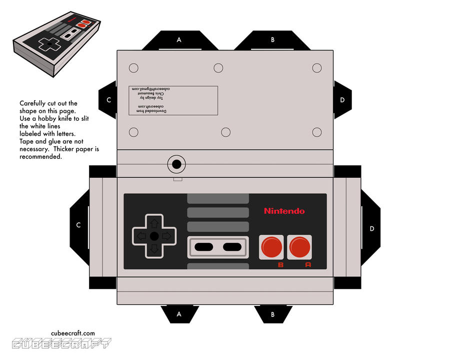 nes controller by cubbes on DeviantArt