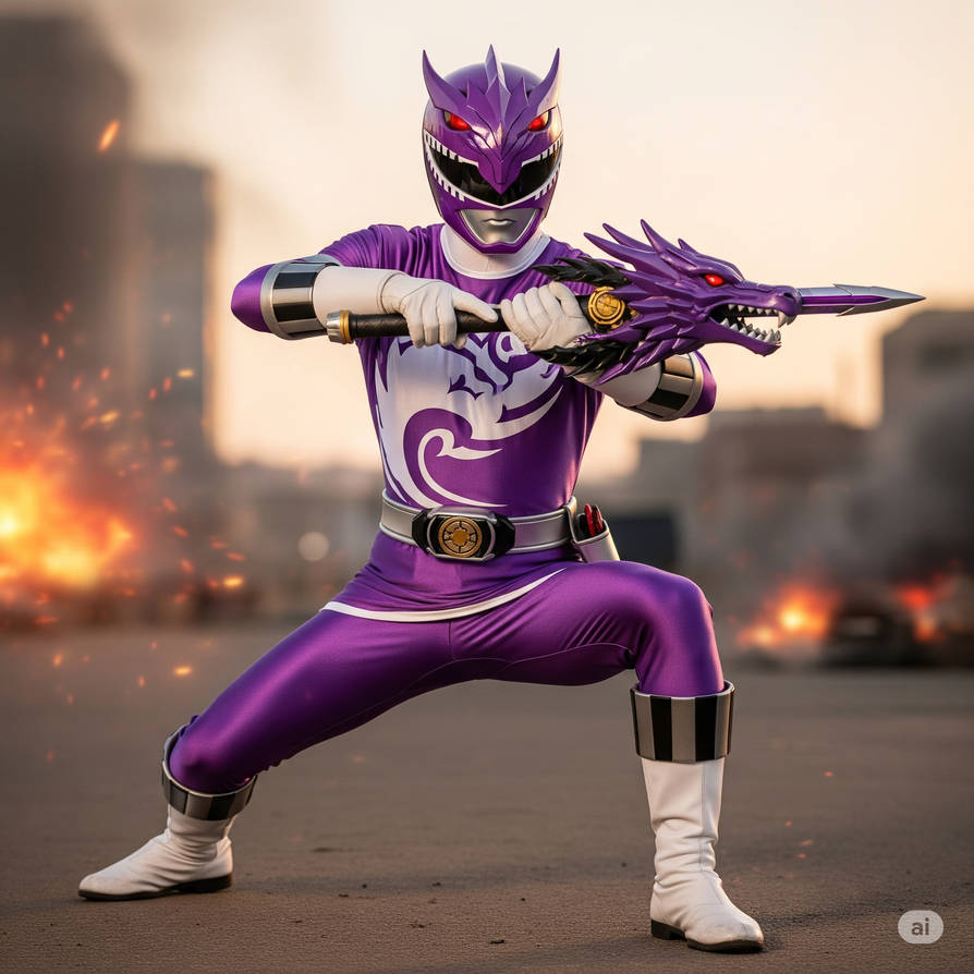 Old Purple Ranger Purple Dragon Ranger by LuisSweeny on DeviantArt